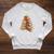 Book Christmas Tree Reading Raglan Sleeve Sweatshirt Heather Mustard