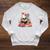 Book Reading Skull Skeleton Flowers Floral Bookish Butterfly Raglan Sleeve Sweatshirt Heather Mustard