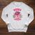 Books Are My Love Language Retro Bookish Pink Valentine Raglan Sleeve Sweatshirt Heather Mustard
