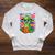 Bookworm Costume Kawaii Reading Worm For World Book Day Raglan Sleeve Sweatshirt Heather Mustard