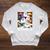 Boooks Ghosts Reading Book Retro Halloween Teacher Librarian Raglan Sleeve Sweatshirt Heather Mustard
