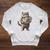 Cat Book Lover Reading Men Women Kids Raglan Sleeve Sweatshirt Heather Mustard