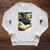 Cat Teacher Student School Last Day Books First 100th Day Raglan Sleeve Sweatshirt Heather Mustard