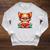 Chihuahua Reading a Book Dog Raglan Sleeve Sweatshirt Heather Mustard