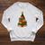 Christmas Book Tree Bookshelf Holiday For Readers Librarians Raglan Sleeve Sweatshirt Heather Mustard
