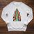 Christmas Book Tree Holiday Loves Reading Bookworm Raglan Sleeve Sweatshirt Heather Mustard