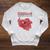 Clifford The Big Red Dog Clifford And Emily Book Cover Premium Tri-Blend Raglan Sleeve Sweatshirt Heather Mustard