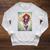 The Crimson Crescent 90s Retro Comic Book Superheroine Art Raglan Sleeve Sweatshirt Heather Mustard
