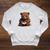 Cute Bear Is Reading a Book Reading Bear Raglan Sleeve Sweatshirt Heather Mustard
