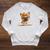 Cute Bulldog Reading Dog Book Lover Animal Graphic French Raglan Sleeve Sweatshirt Heather Mustard