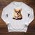 Cute Dog Corgi Reading Book Raglan Sleeve Sweatshirt Heather Mustard Cute Dog Corgi Reading Book Raglan Sleeve Sweatshirt Heather Mustard