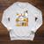 Cute Halloween Ghost Bookshelf Cat Book Lover Raglan Sleeve Sweatshirt Heather Mustard