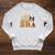 Cute Kawaii Border Collie Dog Books Flowers Raglan Sleeve Sweatshirt Heather Mustard