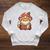 Cute Shiba Inu Mushroom Hat Reading Book Art Raglan Sleeve Sweatshirt Heather Mustard