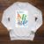 Dr Seuss ABC Book Cover Raglan Sleeve Sweatshirt Heather Mustard