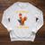 F-Caw-F Rooster Bird F-Caw-F I'm Reading Book Graphic Raglan Sleeve Sweatshirt Heather Mustard