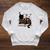 Floral Cat Reading Book Kitten Illustration Raglan Sleeve Sweatshirt Heather Mustard