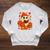 Ghost Reading Book Lovers Autumn Fall Halloween Raglan Sleeve Sweatshirt Heather Mustard