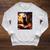 Halloween Cat Reading Books Spooky Cat Reader Teachers Raglan Sleeve Sweatshirt Heather Mustard