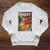 Halloween Horror Vintage Ghost Comic Book Retro Cartoon Raglan Sleeve Sweatshirt Heather Mustard