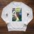 Halloween Horror Vintage Ghost Grim Reaper Comic Book Retro Raglan Sleeve Sweatshirt Heather Mustard