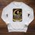 Halloween Tarot Card The Reader Skeleton Reading Books Raglan Sleeve Sweatshirt Heather Mustard
