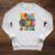 Happy 100 Day Of School Teacher Book 100 Days Of School Raglan Sleeve Sweatshirt Heather Mustard