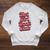 Hot Girl Book Club Retro Daisies Raglan Sleeve Sweatshirt Heather Mustard