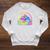 I'm With The Banned Books Retro Tie Dye Wildflowers Raglan Sleeve Sweatshirt Heather Mustard