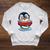 Kawaii Penguin In Cartoon Style With Book And Glasses Raglan Sleeve Sweatshirt Heather Mustard