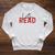 Let's Read National Read A Book Day Reading Month Freedom Raglan Sleeve Sweatshirt Heather Mustard