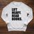 Lift Heavy Read Books Gym Apparel Weightlifters And Readers Raglan Sleeve Sweatshirt Heather Mustard