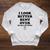 I Look Better Bent Over Book See Back For Details Peach Butt Raglan Sleeve Sweatshirt Heather Mustard