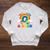 Take a Look It's In a Book Rainbow Reading Raglan Sleeve Sweatshirt Heather Mustard