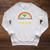 Take A Look It's A Book Retro Rainbow T-Shirt Raglan Sleeve Sweatshirt Heather Mustard