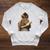 Monkey Reading Book Writing Journal Book Lover Writer Raglan Sleeve Sweatshirt Heather Mustard