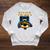 NASA Astronaut In Space Hole Comic Book Style Geek Raglan Sleeve Sweatshirt Heather Mustard