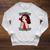 Nerdy Dirty Inked & Curvy Book Lover Tattoo Pop Art Girl Raglan Sleeve Sweatshirt Heather Mustard