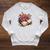 Open Book With Colorful Flowers For Readers Raglan Sleeve Sweatshirt Heather Mustard