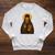 Orthodox Icon Of Seraphim Rose Holding The Holy Book Raglan Sleeve Sweatshirt Heather Mustard