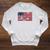 Patriotic Book Flag Reading American Flag Books Teacher Raglan Sleeve Sweatshirt Heather Mustard