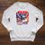 Patriotic Eagle Reading Book Read Blue Since 1776 Raglan Sleeve Sweatshirt Heather Mustard
