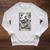 The Reader Skeleton Book Lover Tarot Card Reading Book Raglan Sleeve Sweatshirt Heather Mustard