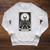 The Reader Tarot Card Books Skeleton Reading Book Raglan Sleeve Sweatshirt Heather Mustard