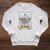 The Reader Tarot Card Skeleton With Book Lover Bookworm Raglan Sleeve Sweatshirt Heather Mustard