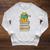 Reading Cat Book & Tea Lover Raglan Sleeve Sweatshirt Heather Mustard