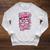 Reading Is My Favorite Sport Pink Bow Coquette Book Lover Raglan Sleeve Sweatshirt Heather Mustard