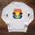 Retro Summer Book Reading Club Raglan Sleeve Sweatshirt Heather Mustard