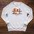 San Francisco Big Cat Reading Book Golden Gate Bridge Raglan Sleeve Sweatshirt Heather Mustard
