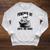 Skeleton Reading Book With Coffee Raglan Sleeve Sweatshirt Heather Mustard
